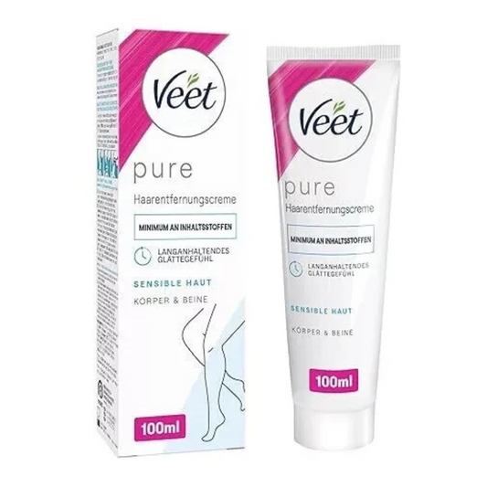 Veet Pure Haarentfernungscreme für Körper, Arme & Beine - Enthaarungscreme